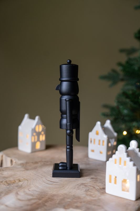 Nötknäckare - Svart Matt 25cm 