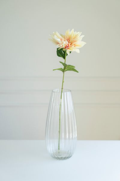 Huvudbild Konstgjord blomma 70cm - Ljusrosa/gul