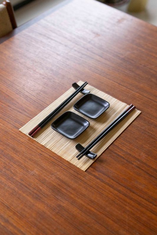 Sushi-set 7 delar Svart