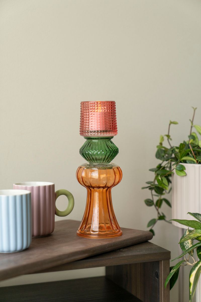 Vas 27cm - Orange/Grön/Röd