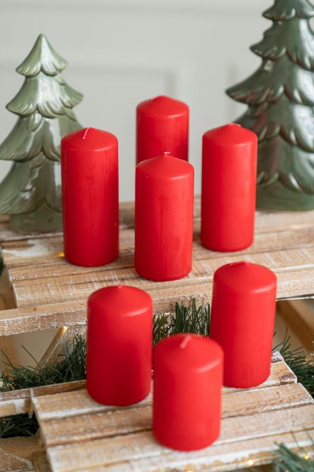 Hovedbilde Blockljus Set 7pk – Röd