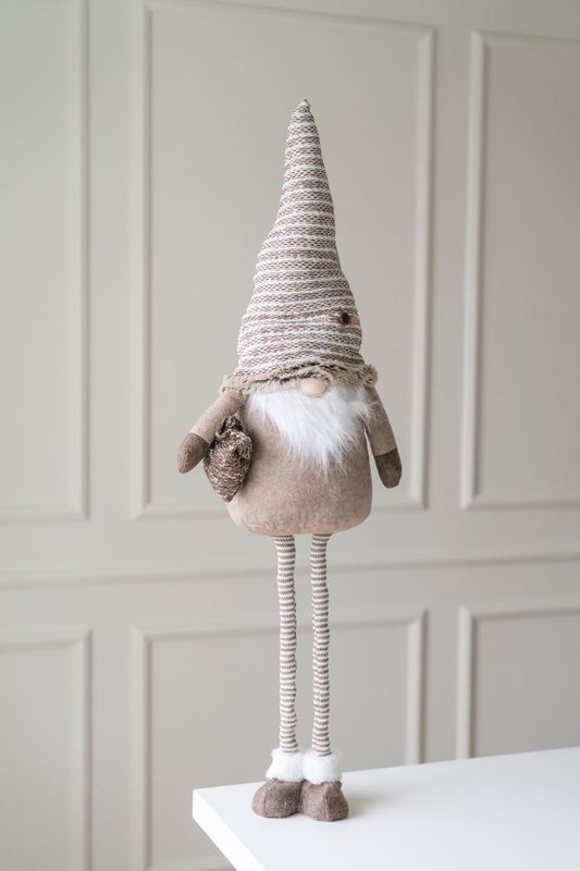 LED Tomte Teleskop Brun