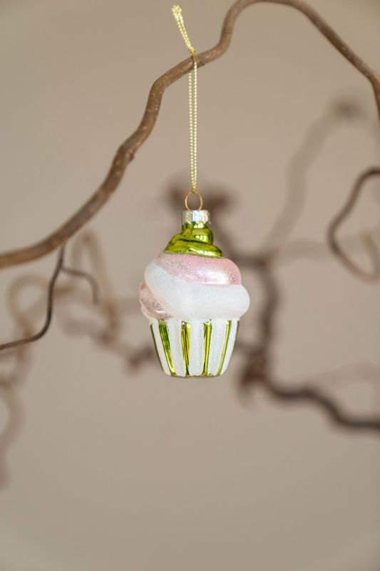 Julgranspynt - Cupcake Grön
