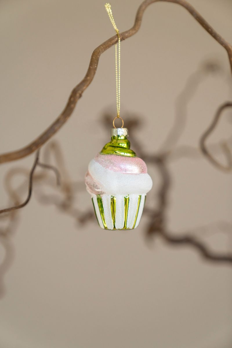 Julgranspynt - Cupcake Grön