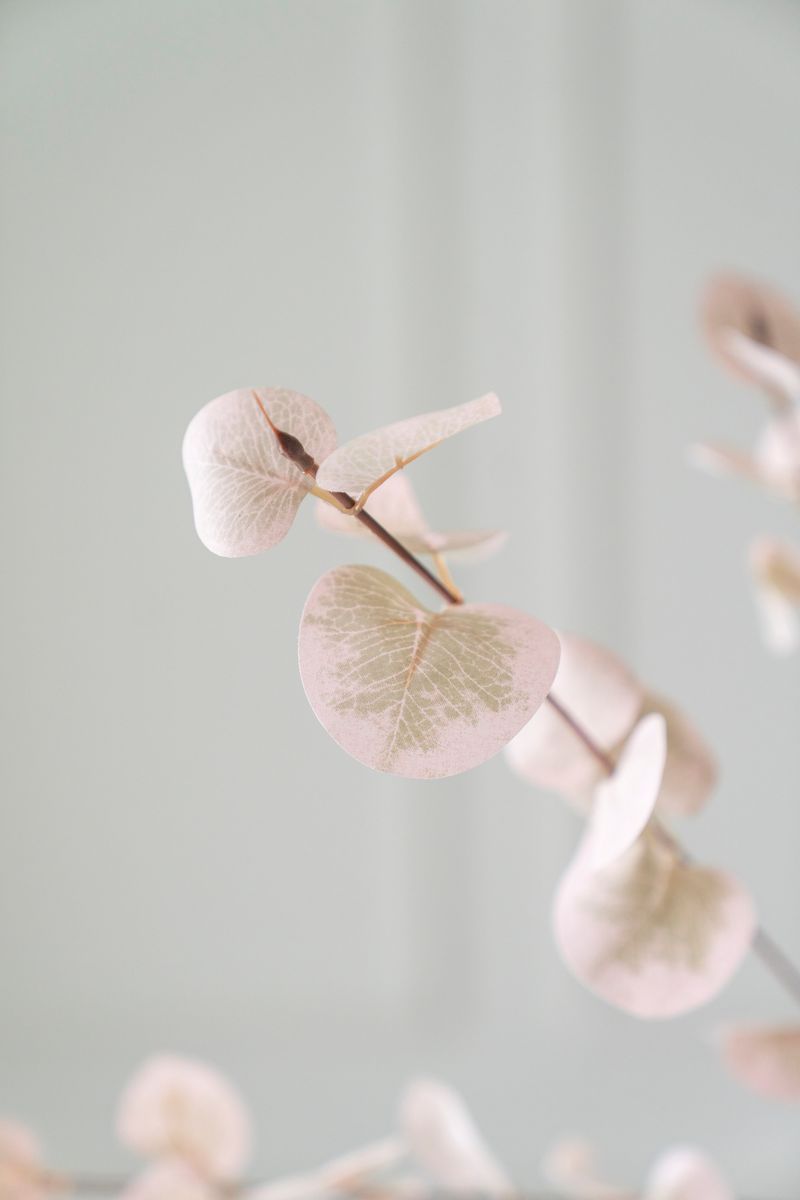 Konstgjord Blomma Eucalyptus 85cm - Vit