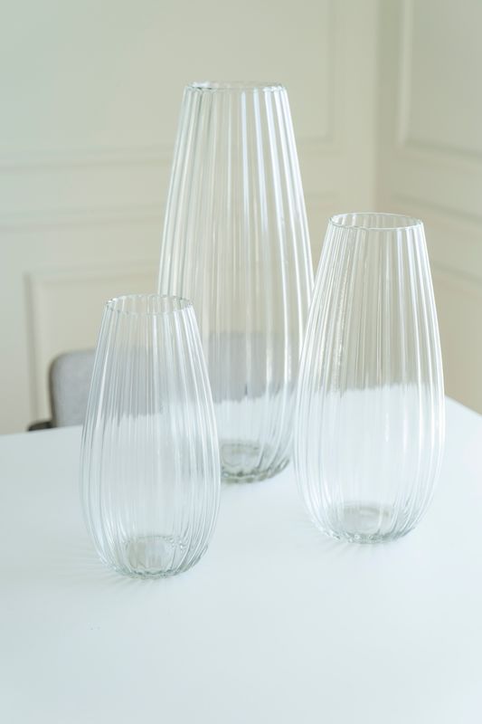 Glasvas 17x37cm