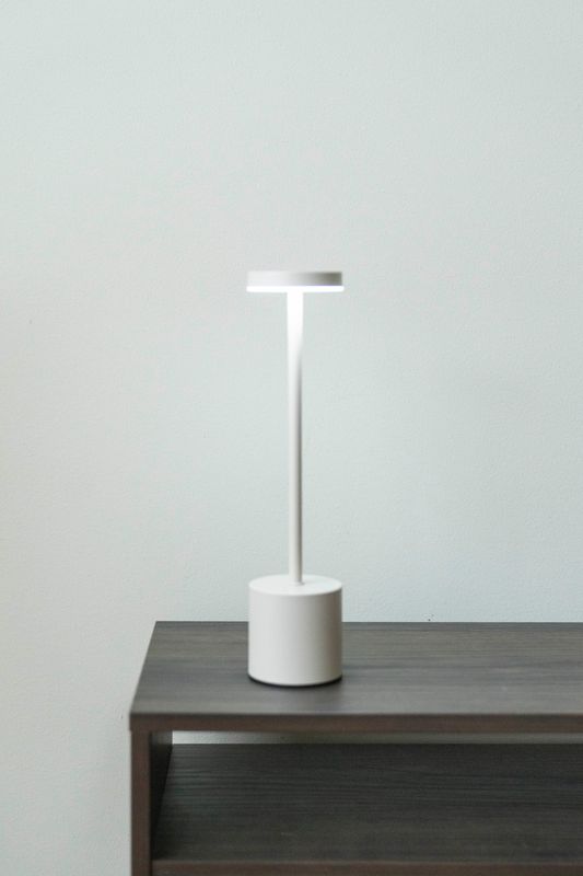 Uppladdningsbar Bordslampa 34cm Beige