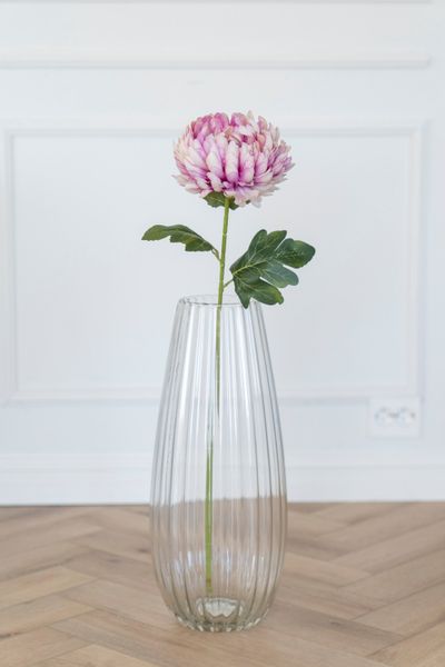Huvudbild Konstgjord blomma Pion - Lila/vit