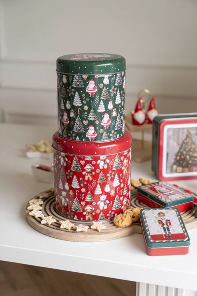 Huvudbild Tårtbox 2pk Röd och Grön