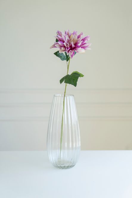 Hovedbilde Konstgjord blomma 70cm - Mörkrosa/vit
