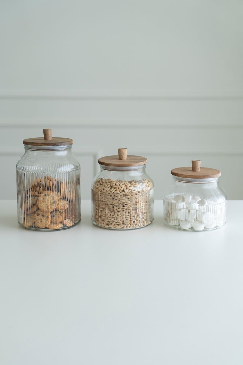 Glasburk m/trälock 2200ml