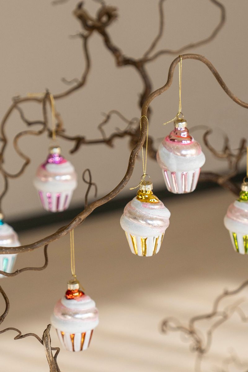 Julgranspynt - Cupcake Lila