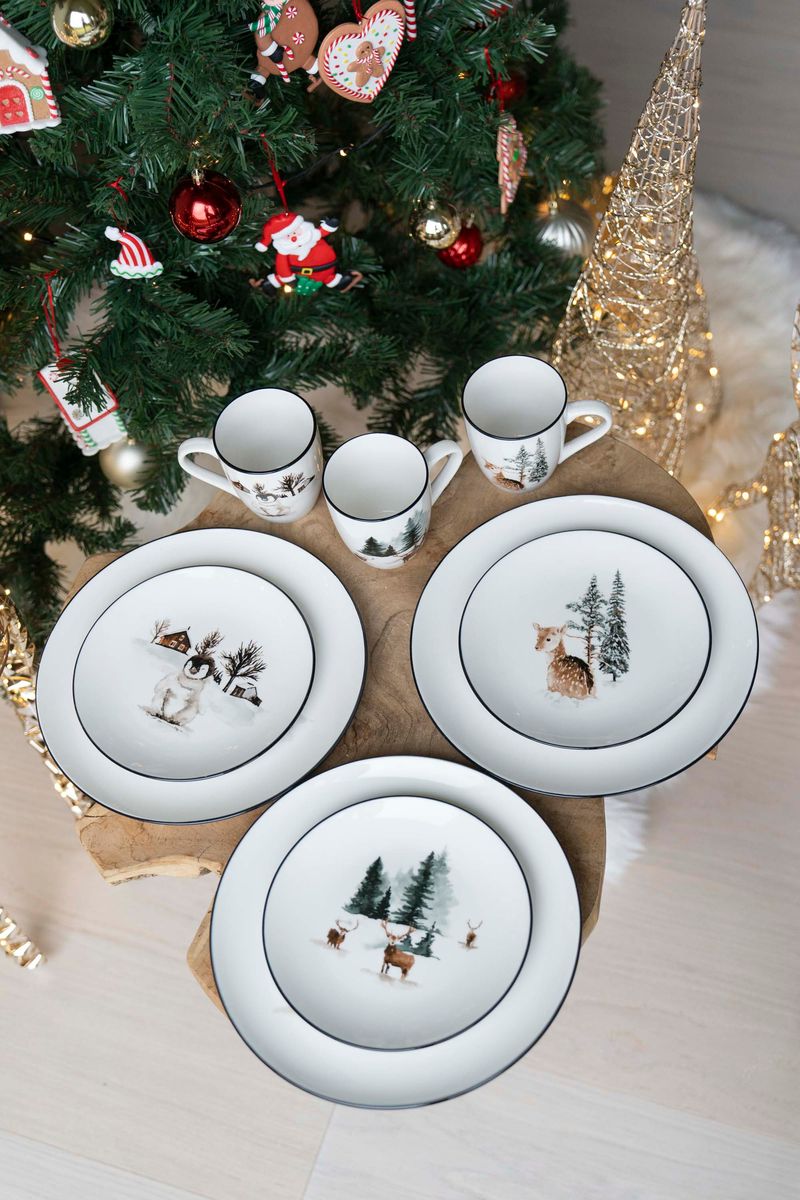 Vinterskog - Tallrik 19cm Pingvin