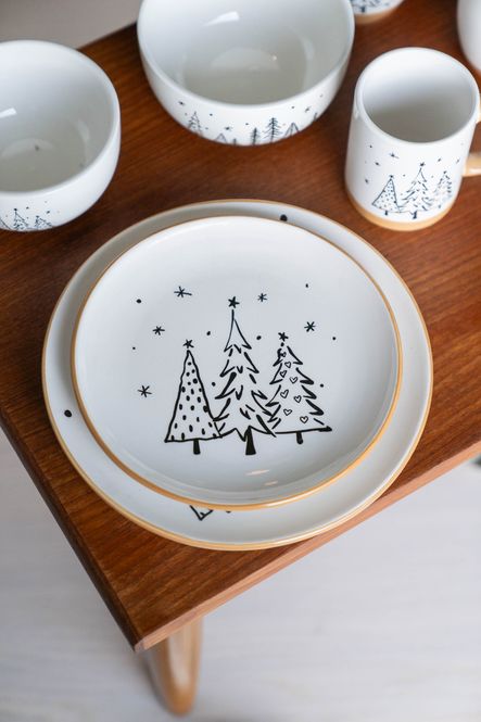 Huvudbild Snöflinga - Tallrik 20cm 