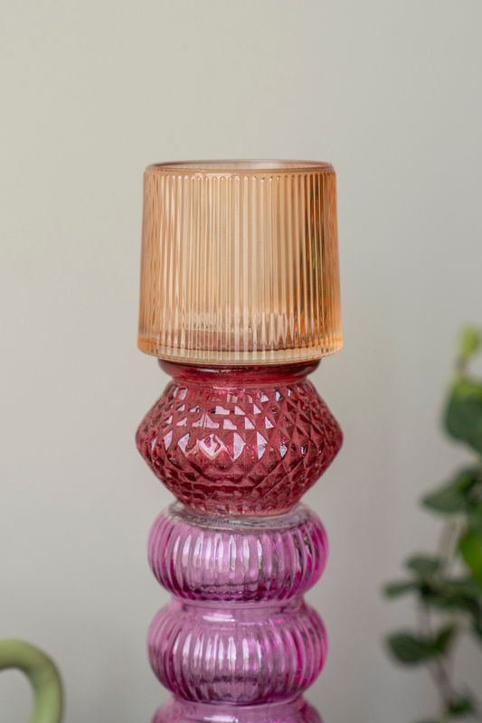 Vas 27cm - Orange/Röd/Rosa