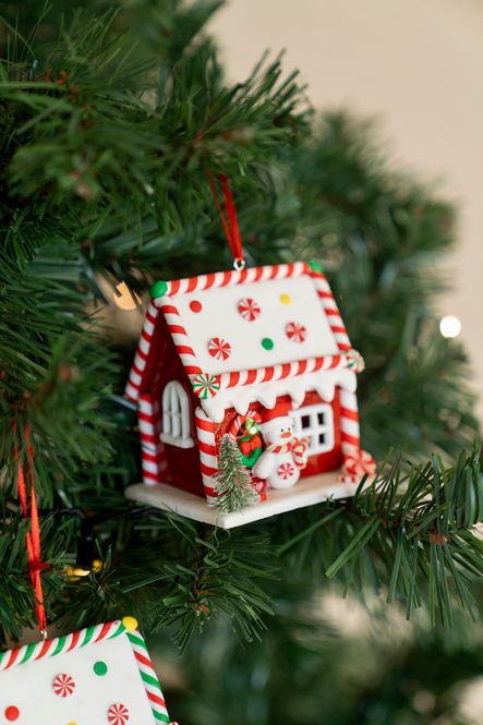 Hovedbilde Julgranspynt - Pepparkakshus 9cm Snögubbe
