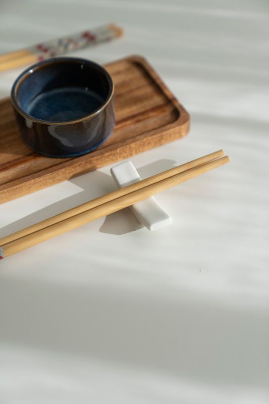 Sushiset - Blå och vit