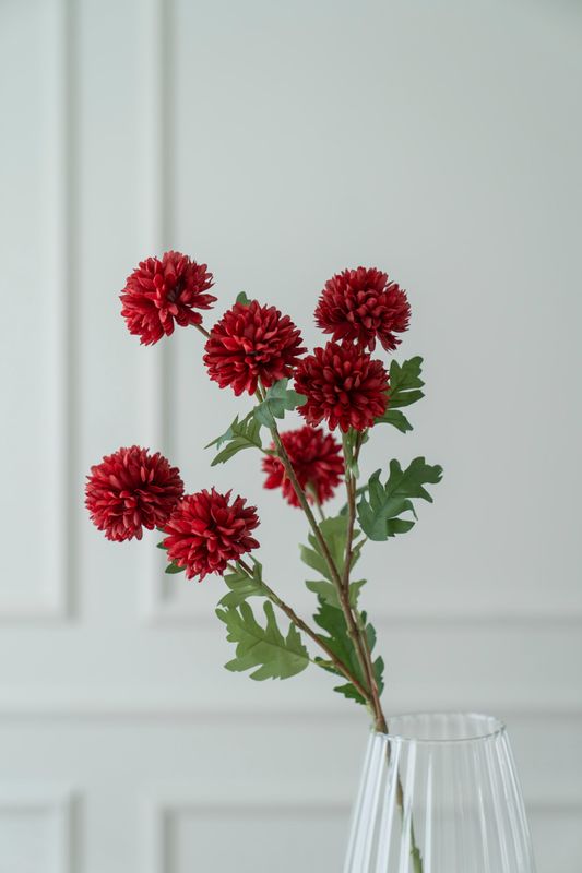 Konstgjord Blomma Krysantemum 77cm - Röd