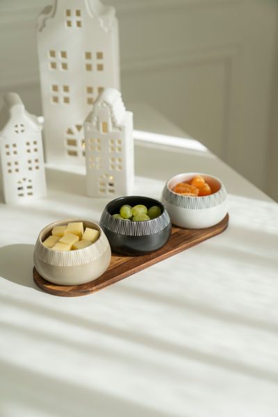 Huvudbild Serveringsset Strå Tre på Rad