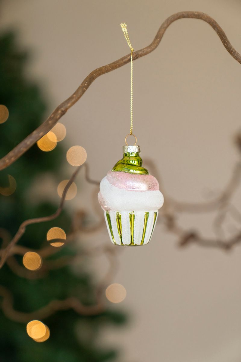 Julgranspynt - Cupcake Grön