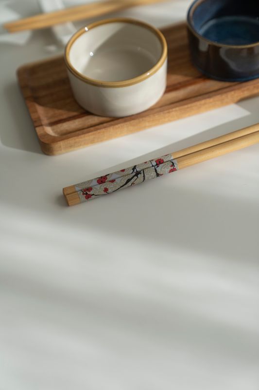 Sushiset - Blå och vit