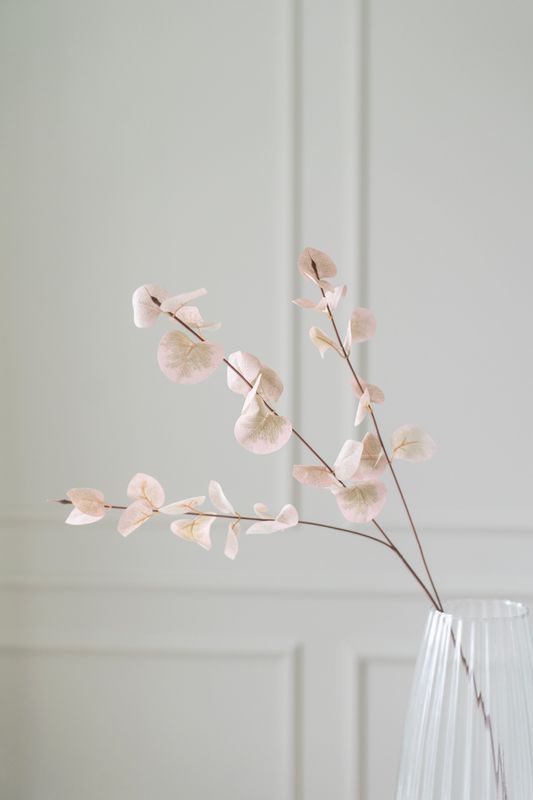 Konstgjord Blomma Eucalyptus 85cm - Vit