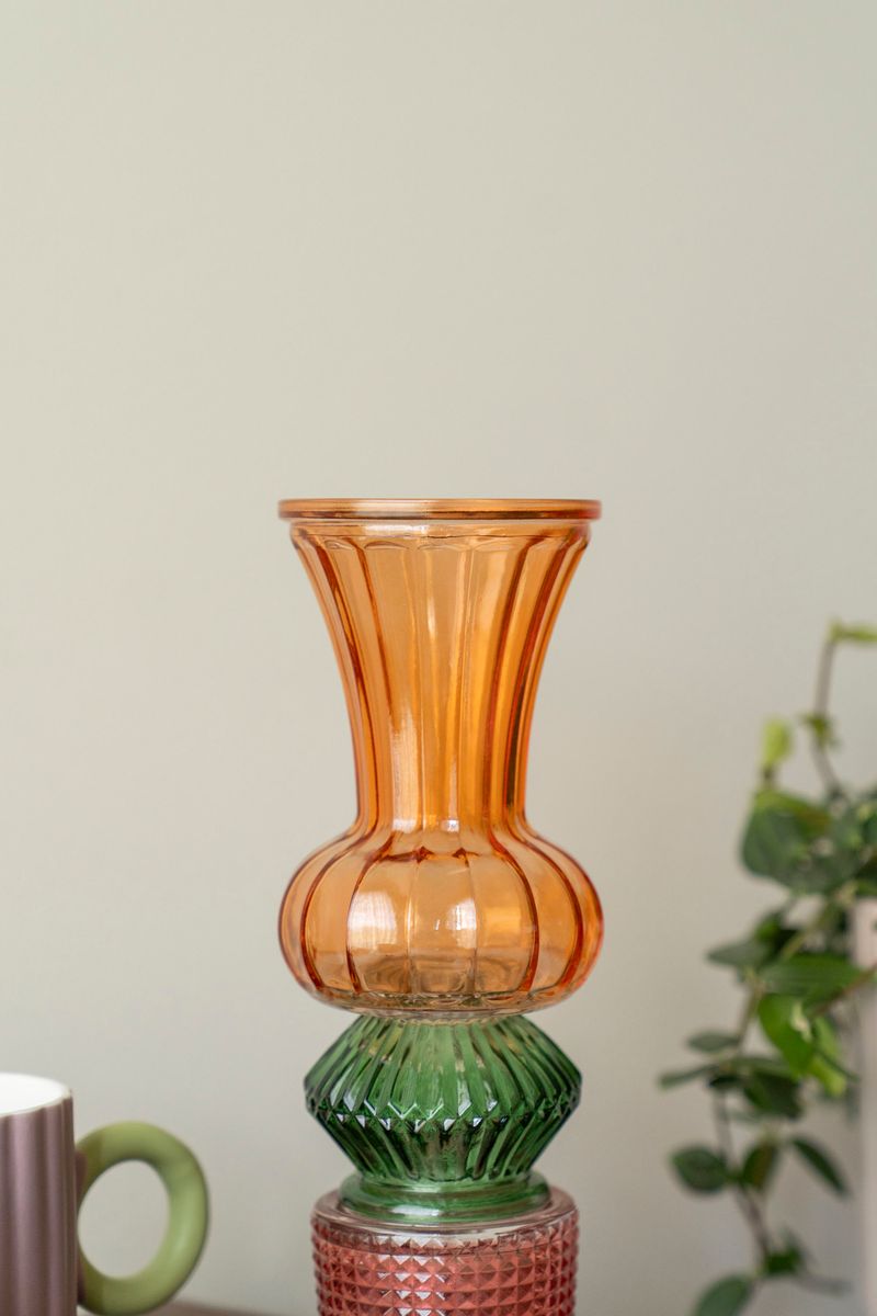 Vas 27cm - Orange/Grön/Röd