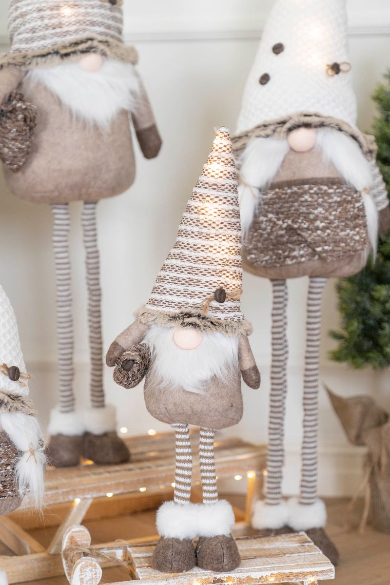 LED Tomte Teleskop Vit