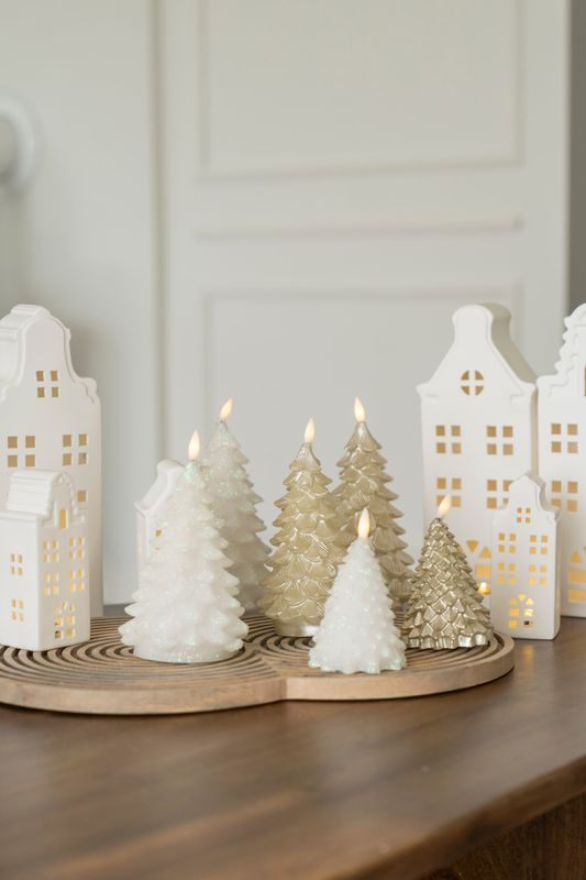 LED Lys Träd 11cm Guld